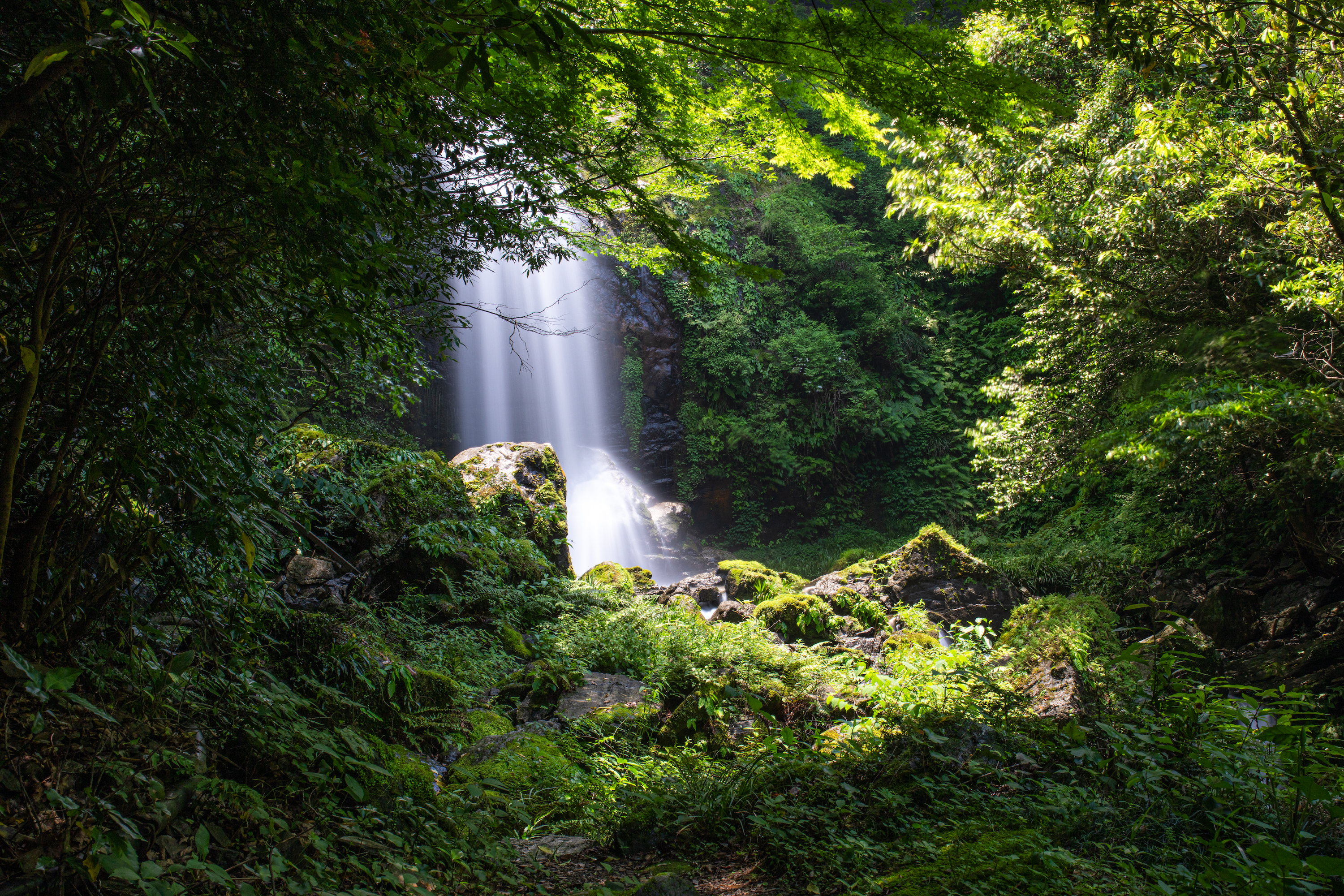平家の滝（Heikenotaki）｜迫力満点！高知市の鏡川上流にある落差約30ｍの2段瀑