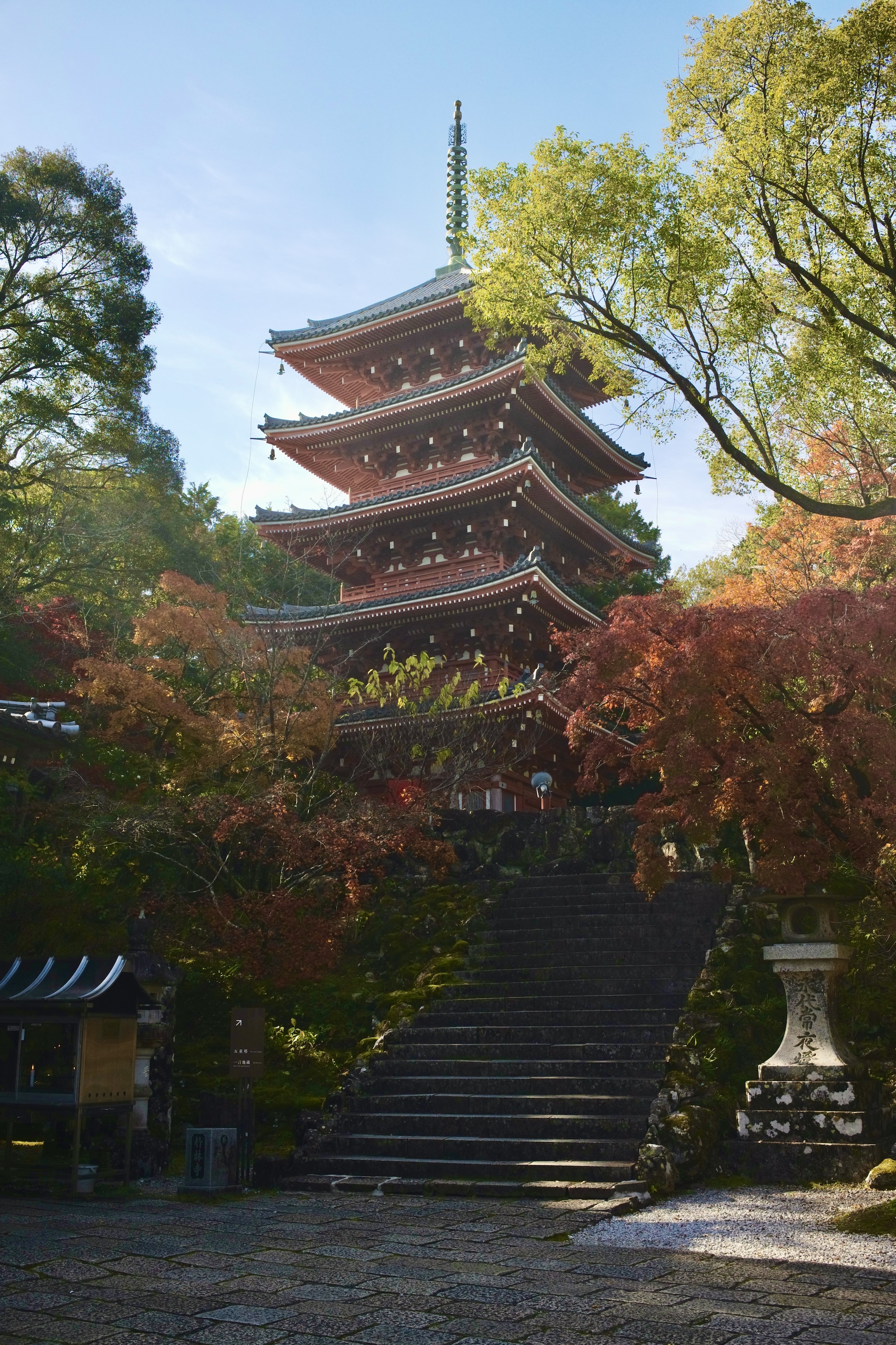 五台山 竹林寺|紅葉の絶景に包まれる秋のひととき