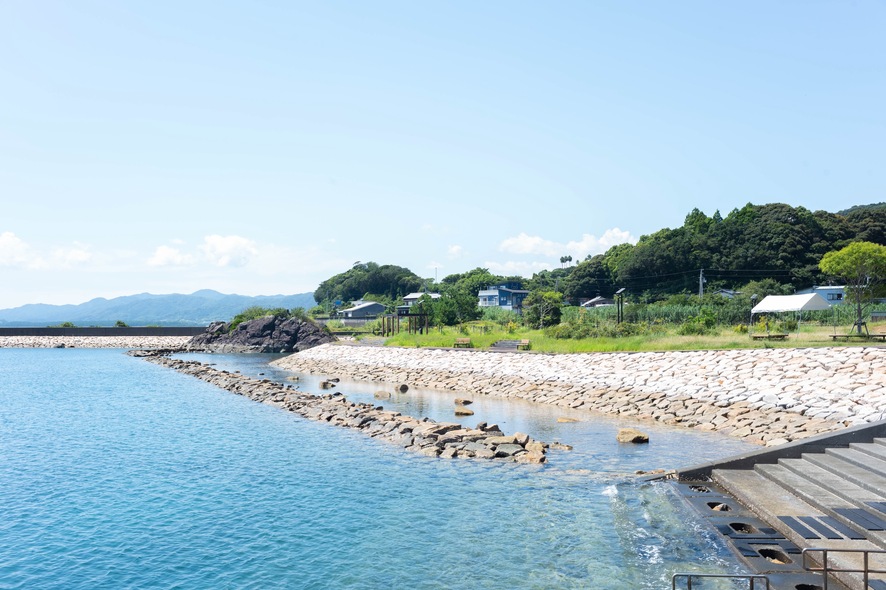 上川口港鯨公園|透明度抜群!海で水遊びを楽しめる黒潮町の穴場スポット